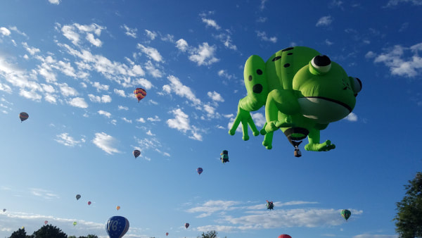 kermie the frog hot air balloon