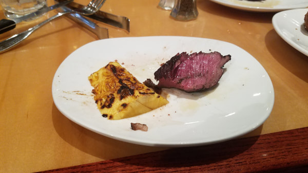 Tucanos grilled pineaplle and top sirloin